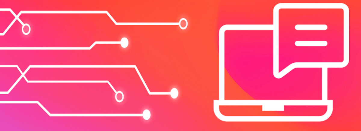 Data flowing into an AI chatbot