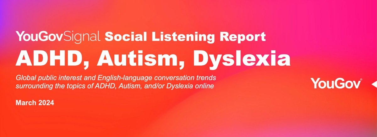 YouGov Behavioral: ADHD, Autism, Dyslexia - Social Listening Report