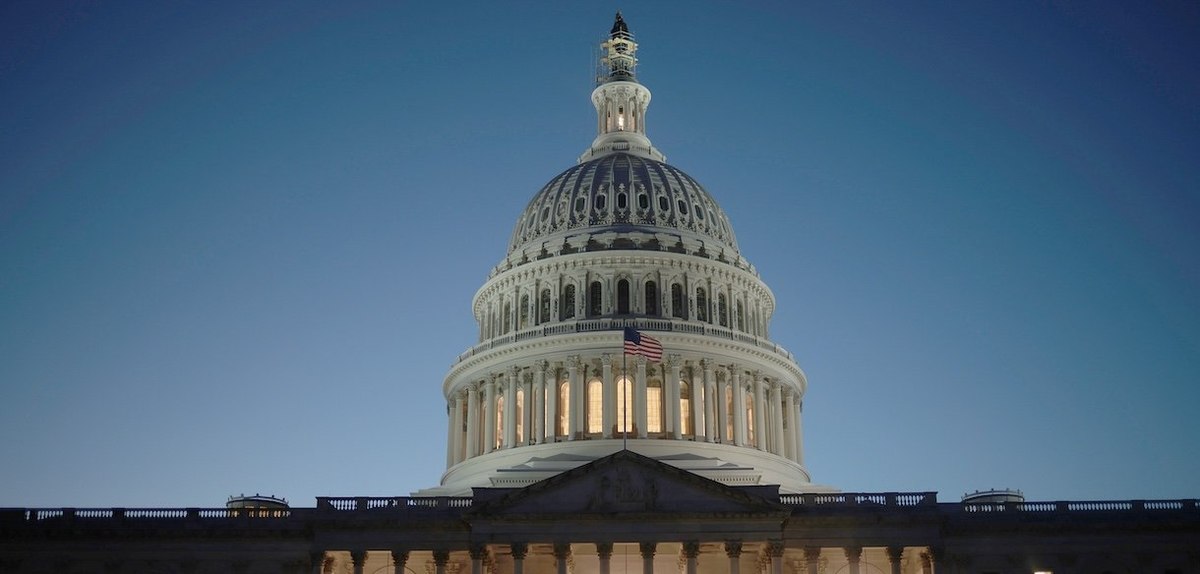 WASHINGTON, DC - OCTOBER 24: The U.S. Capitol Dome is seen as House Republicans continue to search for a Speaker of the House in the Longworth House Office Building on Capitol Hill on October 24, 2023 in Washington, DC. Members of the GOP conference met f