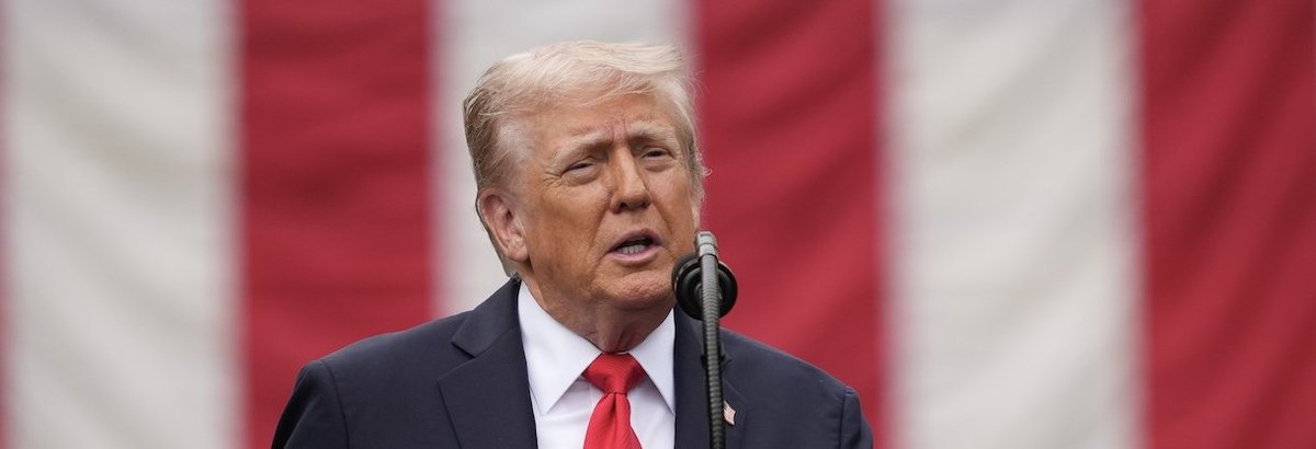 ARLINGTON, VIRGINIA - SEPTEMBER 11: U.S. President Donald Trump speaks during a September 11th observance event in the courtyard of the Pentagon September 11, 2025 in Arlington, Virginia. Today marks the 24th anniversary of the 9/11 terror attacks that cl