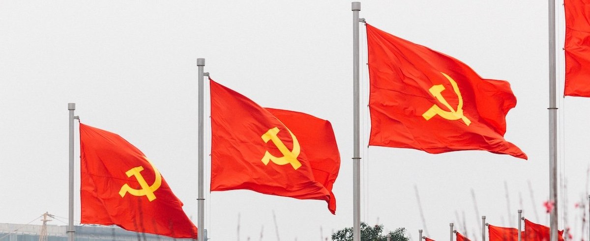 Communist flags in Vietnam