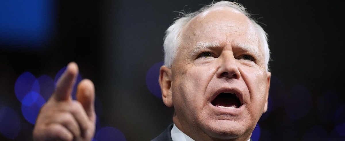 Democratic vice presidential candidate Minnesota Gov. Tim Walz speaks during a campaign rally with Democratic presidential candidate, U.S. Vice President Kamala Harris at Girard College on August 6, 2024 in Philadelphia, Pennsylvania.