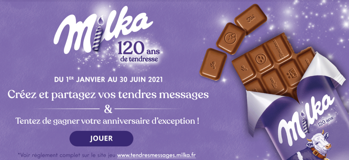 Pub du mois de janvier : Milka