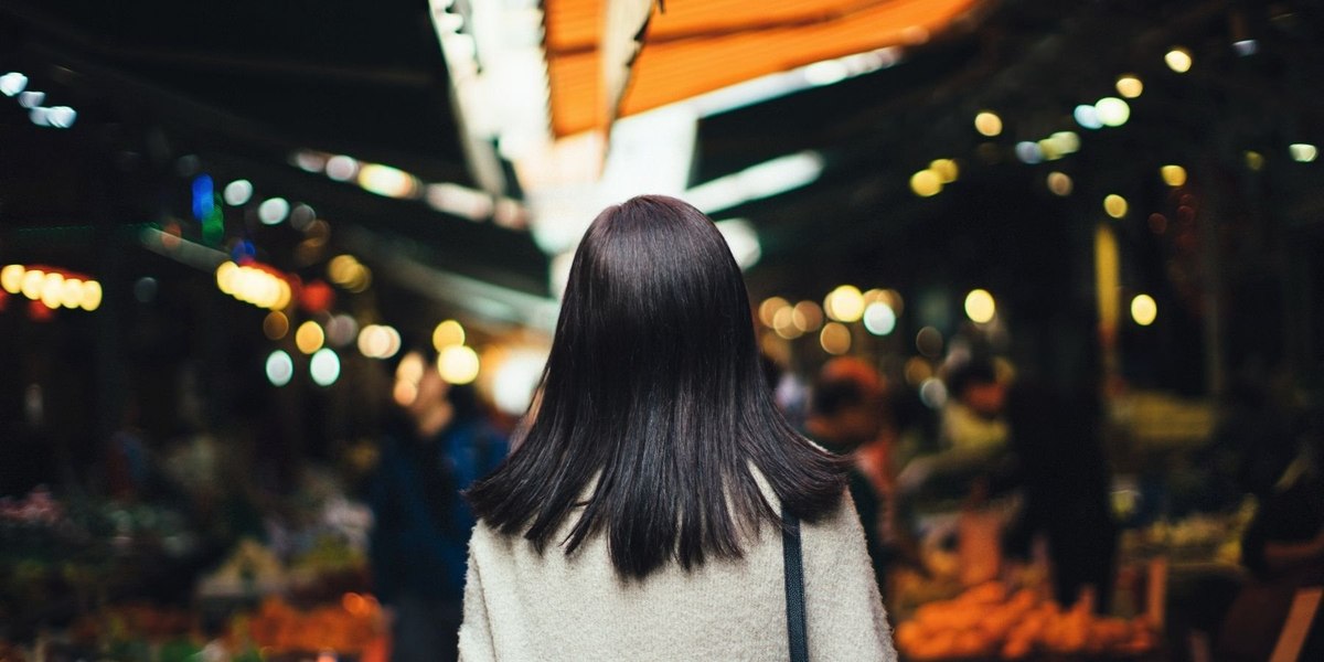 Woman in market
