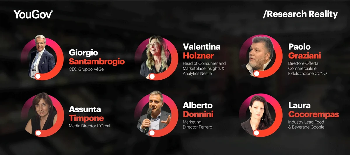 Relatori tavola rotonda evento YouGov Brand Footprint