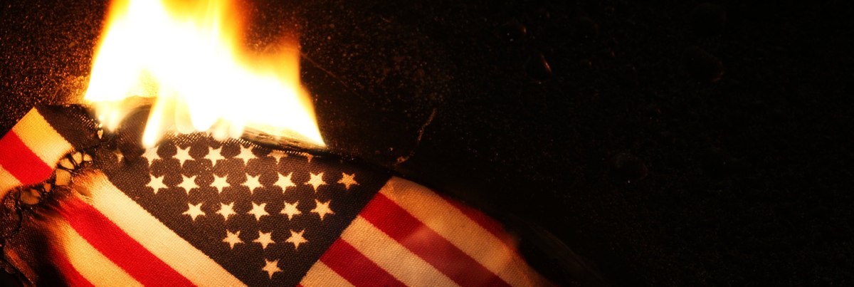 Half of Americans say it should be illegal to burn the US flag