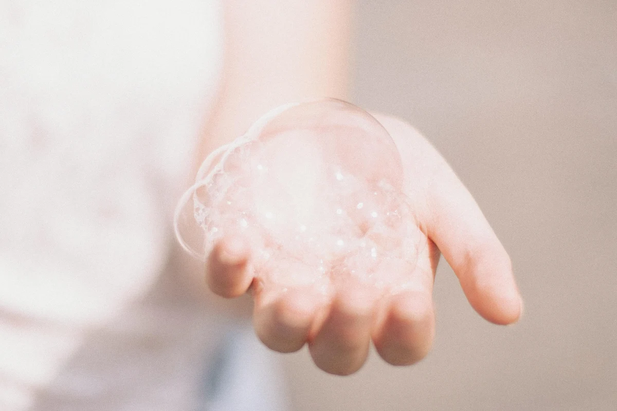 Image of soap bubbles in a hand for 21CSC