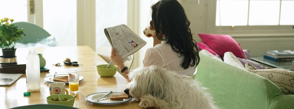 stock photo of news reading