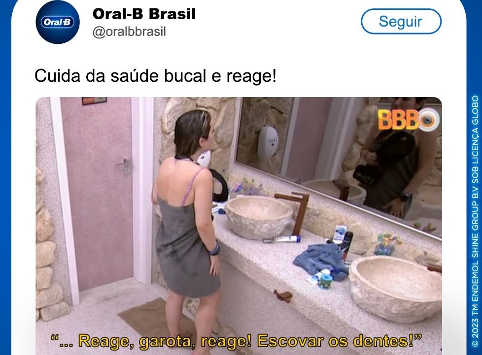 Oral-B é o Anunciante do Mês no Brasil de janeiro de 2023